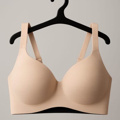 THE LYVE Smooth Stretch Non-Wired Bra – Nude Pink